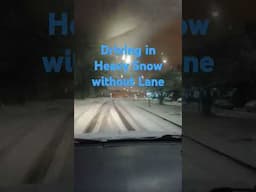 Driving in Heavy Snow without lane visibility | Merseyside heavy snow