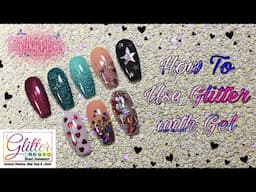 How to use different types of glitter with gel polish/builder gel feat. Glitter Stella & Premier Gel