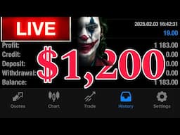 Live $ 1,200 advanced Forex Scalping ⭕️ KOF 1% CLUB