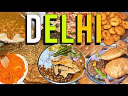 ICONIC Food Places in Delhi | Bhogal's CHHOLE Bathure, Special Rajmah Chawal, Dosa | Indian Food