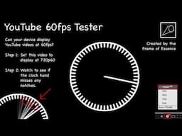 YouTube 60fps Tester