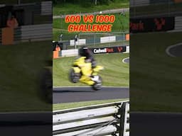 600 VS 1000 Superbike challenge at Cadwell park