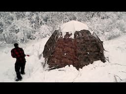 Hot Tent Snowstorm Camping - Nature Sounds Only