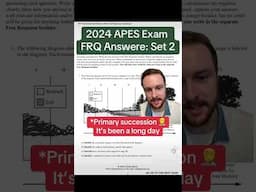 Speedrunning the 2024 APES Exam FRQs - Set 2