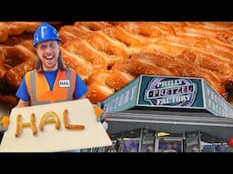 Handyman Hal visits Philly Pretzel Factory | Learn How Pretzels are Made