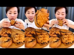 CRISPY FRIED EGGPLANT 🍆 EATING MUKBANG | ASMR |