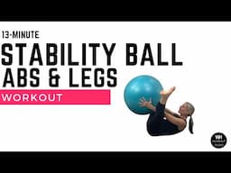 STABILITY BALL ABS & LOWER BODY 🔥| 13- MINUTES|