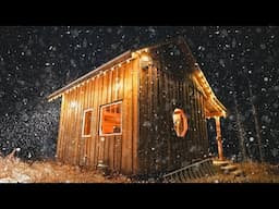 Snow Arrives At The Cabin While I Was Preparing For Winter | ASMR