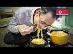 Starving ex-North Diplomat tries Korean Ramyun