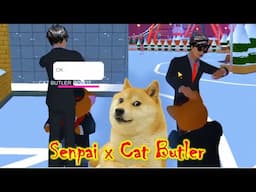 senpai x cat butler romance | Sakura School Simulator