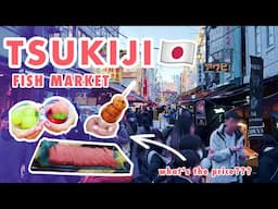 First Visit to Tsukiji Fish Market TOKYO: Japanese Street Food Adventure & DJI Osmo Pocket 3 Review