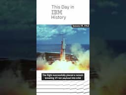 IBM computer guides NASA's Saturn rocket into space - On This Day in History