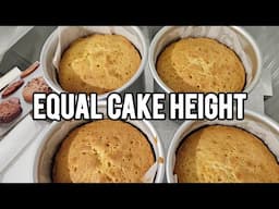 How to get PERFECTLY EVEN CAKE LAYERS all the time. #vlogmas #cakebusiness #homebaker