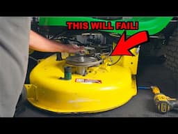 Replace the Deck Blades Belt on John Deere E100