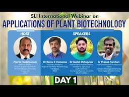 Applications of Plant Biotechnology Webinar Day 1 | Urban Farming Technology