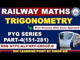 TRIGONOMETRY (Part-4)Pinnacle Railway Maths 6200 Book Solution By Singh Sir || #Railwaytrigonometry