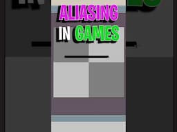 What is Anti-Aliasing? 🧊🎮 #Shorts #Gaming #GamingHistory #Lines #Pixels #Rendering