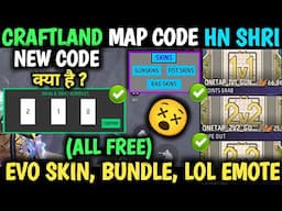 NEW HN SHRI CRAFTLAND MAP CODE 2025| HN SHRI CRAFTLAND CODE 1 VS 1, 2 VS 2 & 3 VS 3 HN SHRI CUSTOM ?