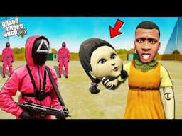 Franklin Stole SQUID GAME DOLL SUIT in GTA 5!