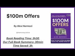 $100M Offers By Alex Hormozi Full Book Smmary