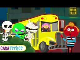 Rodas no ônibus | Scary Nursery Rhymes | Músicas de Halloween para crianças | Casa Teehee