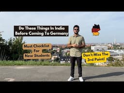 Preparations Before Traveling to Germany from India: A Must-Checklist for Important task for student