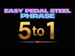 Beginner Pedal Steel: Same Movement, Two Positions, New Sounds!