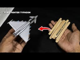 Wooden sticks into jet fighter plane | Euro Fighter Typhoon