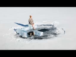 How to Cut a Perfect Ice Hole for Sauna Cold Plunge