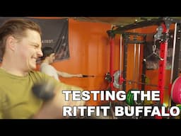 Garage Gym Circuit With RitFit Buffalo Smith Machine, Leg Curl & Flybird Power Tower