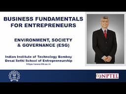 Week 4: Module 8: Part 1 - ENVIRONMENT, SOCIETY & GOVERNANCE