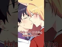 【BL Anime】 Kiss for draining energy? Or feeling love…? #short #BL #gay