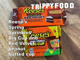 Candy Corner:  Reese's Spring Sprinkles Big Cup and Red Velvet peanut butter cup #Reeses