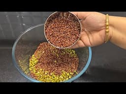 உடலை பொலிவாக்கும் ராகி பச்சைபயிறு தோசை/Tasty Healthy Breakfast/Ragi greengram dosa/Instant Ragi dosa