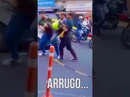 Biker Messes with the Wrong People in Traffic Jam