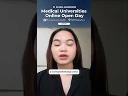 Meet Top Medical Universities Worldwide! 2025 Online Open Day #studymbbs #studyabroad #shorts