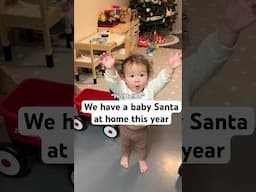 Little baby Santa 🎄🎅 #toddlermom #christmas #santa #funnyvideo