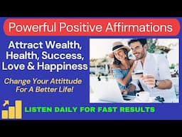 Powerful "I AM" Daily Affirmations Attract Wealth, Health, Abundance, Success, Prosperity, Happiness