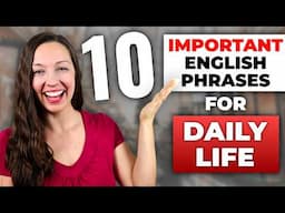 Important English Phrases for DAILY LIFE