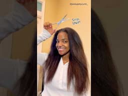 How I Trim My Natural Hair At HOME! #naturalhaircare #naturalhair