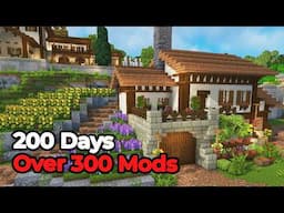 I Survived 100 Days Building The ULTIMATE Farm in Minecraft with 300 Mods?