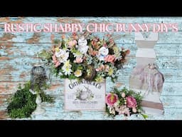 RUSTIC SHABBY CHIC BUNNY DIY'S - SPRING/EASTER DIY - WHAT WOOD YOU MAKE COLLABORATION