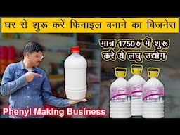 1750 रुपये में घर से शुरू करे ये लघु उद्योग ! Phenyl Making Business