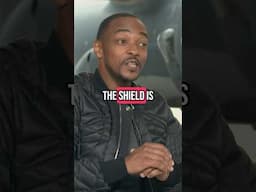 Anthony Mackie surprised by weight of the shield in #captainamerica#bravenewworld  #marvel