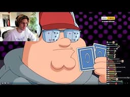 xQc at Poker Potrayed by Family Guy