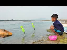 Amazing Fishing Bottle Hook Video 2022 | Treditional Catching Fish By Hand  in  Water@Mini Project