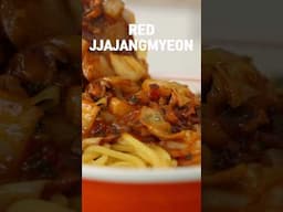 15 Minute JJAJANGMYEON But RED! l Spicy Black Bean Noodles