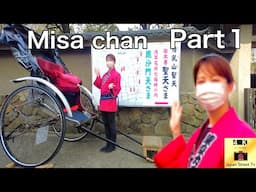 【Language subtitling】 Super Cute Girl Misa Chan! Part１ Japan Tokyo Rickshaw