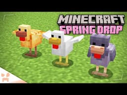 exploring the new chickens, eggs, and desert update! (minecraft snapshot 25w06a)