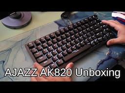 Ajazz AK820 Mechanical Keyboard Unboxing And First Impressions!